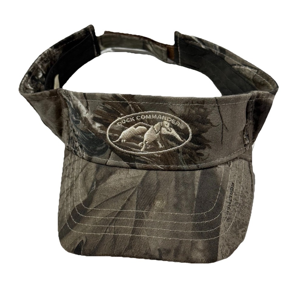 Duck Commander Camouflage Sun Hunting Visor Realtree Camo Embroidered Logo Mens